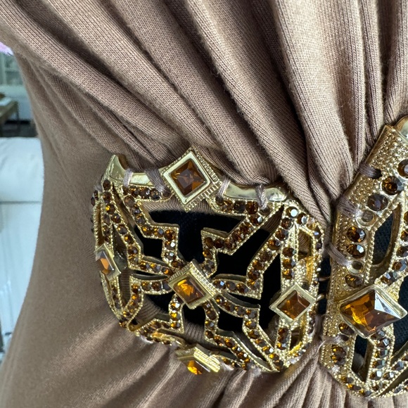 Sky Brand Cognac embellished top size small - Picture 5 of 8